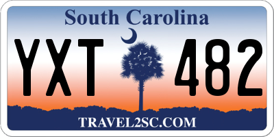 SC license plate YXT482