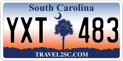 SC license plate YXT483