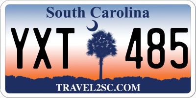 SC license plate YXT485