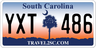 SC license plate YXT486