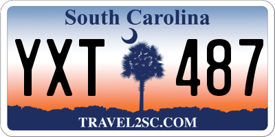 SC license plate YXT487
