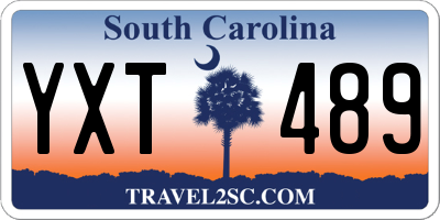 SC license plate YXT489