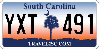 SC license plate YXT491