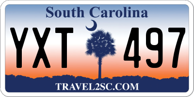 SC license plate YXT497