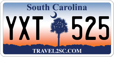 SC license plate YXT525