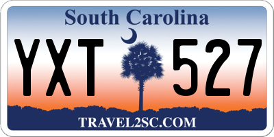 SC license plate YXT527