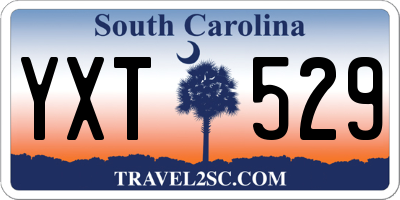 SC license plate YXT529