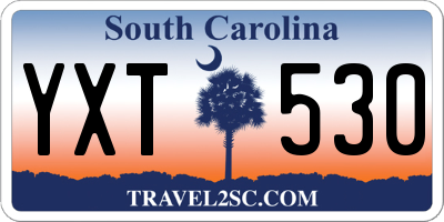 SC license plate YXT530