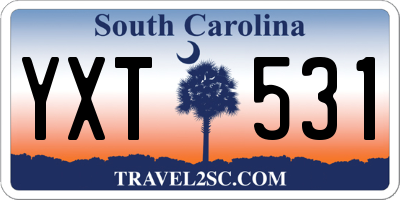 SC license plate YXT531