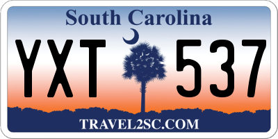 SC license plate YXT537