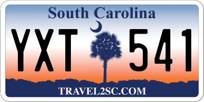 SC license plate YXT541