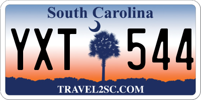 SC license plate YXT544