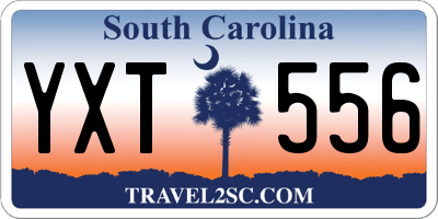 SC license plate YXT556