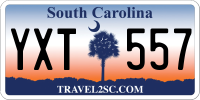 SC license plate YXT557