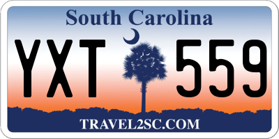 SC license plate YXT559