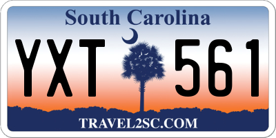 SC license plate YXT561