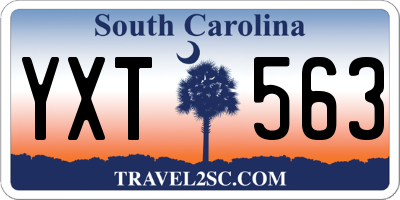 SC license plate YXT563