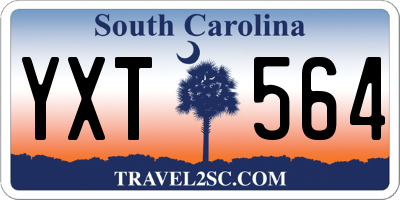 SC license plate YXT564