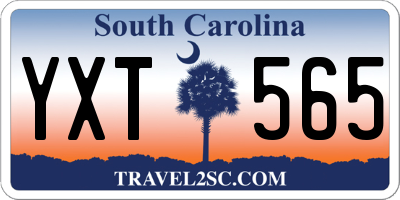 SC license plate YXT565
