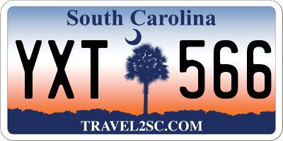SC license plate YXT566