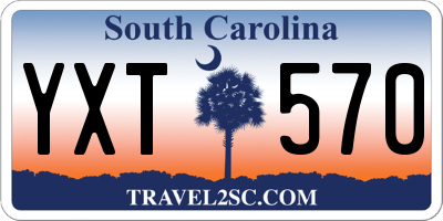 SC license plate YXT570