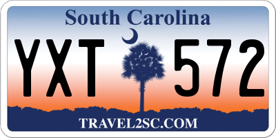 SC license plate YXT572