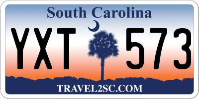 SC license plate YXT573