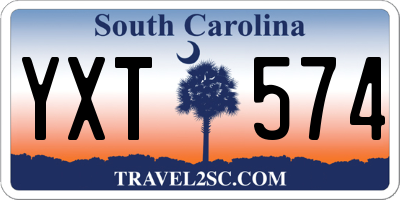 SC license plate YXT574