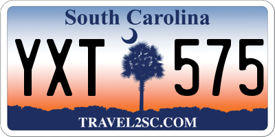SC license plate YXT575