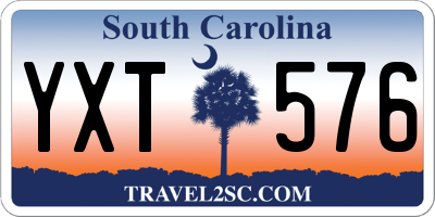 SC license plate YXT576