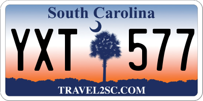 SC license plate YXT577