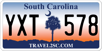SC license plate YXT578