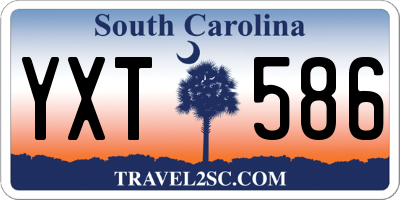 SC license plate YXT586