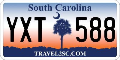 SC license plate YXT588