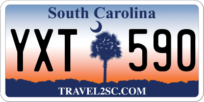 SC license plate YXT590