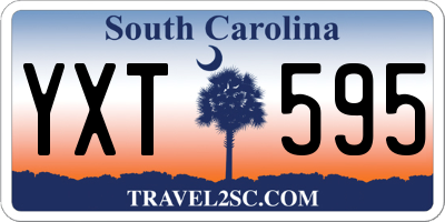 SC license plate YXT595