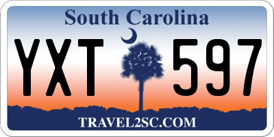 SC license plate YXT597