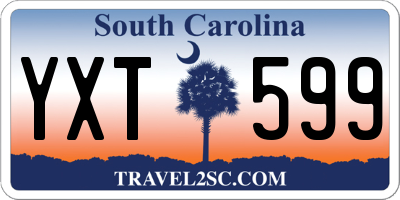 SC license plate YXT599