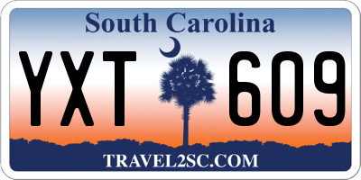 SC license plate YXT609