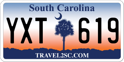 SC license plate YXT619