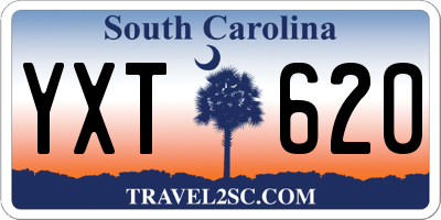 SC license plate YXT620