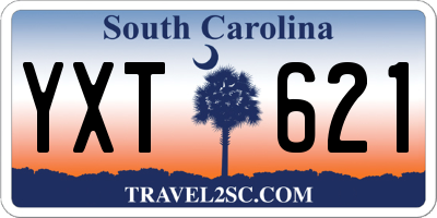 SC license plate YXT621