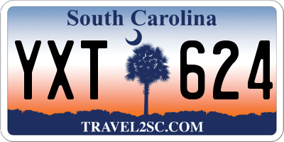 SC license plate YXT624