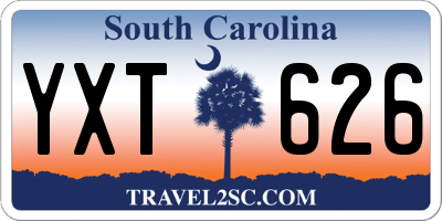 SC license plate YXT626