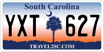 SC license plate YXT627