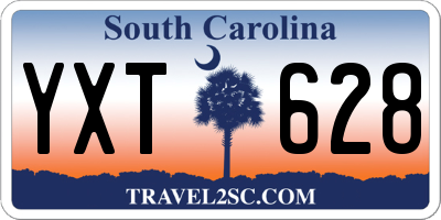 SC license plate YXT628