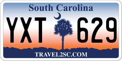 SC license plate YXT629