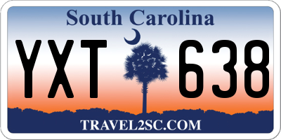 SC license plate YXT638