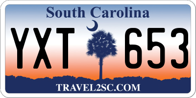 SC license plate YXT653