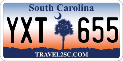 SC license plate YXT655